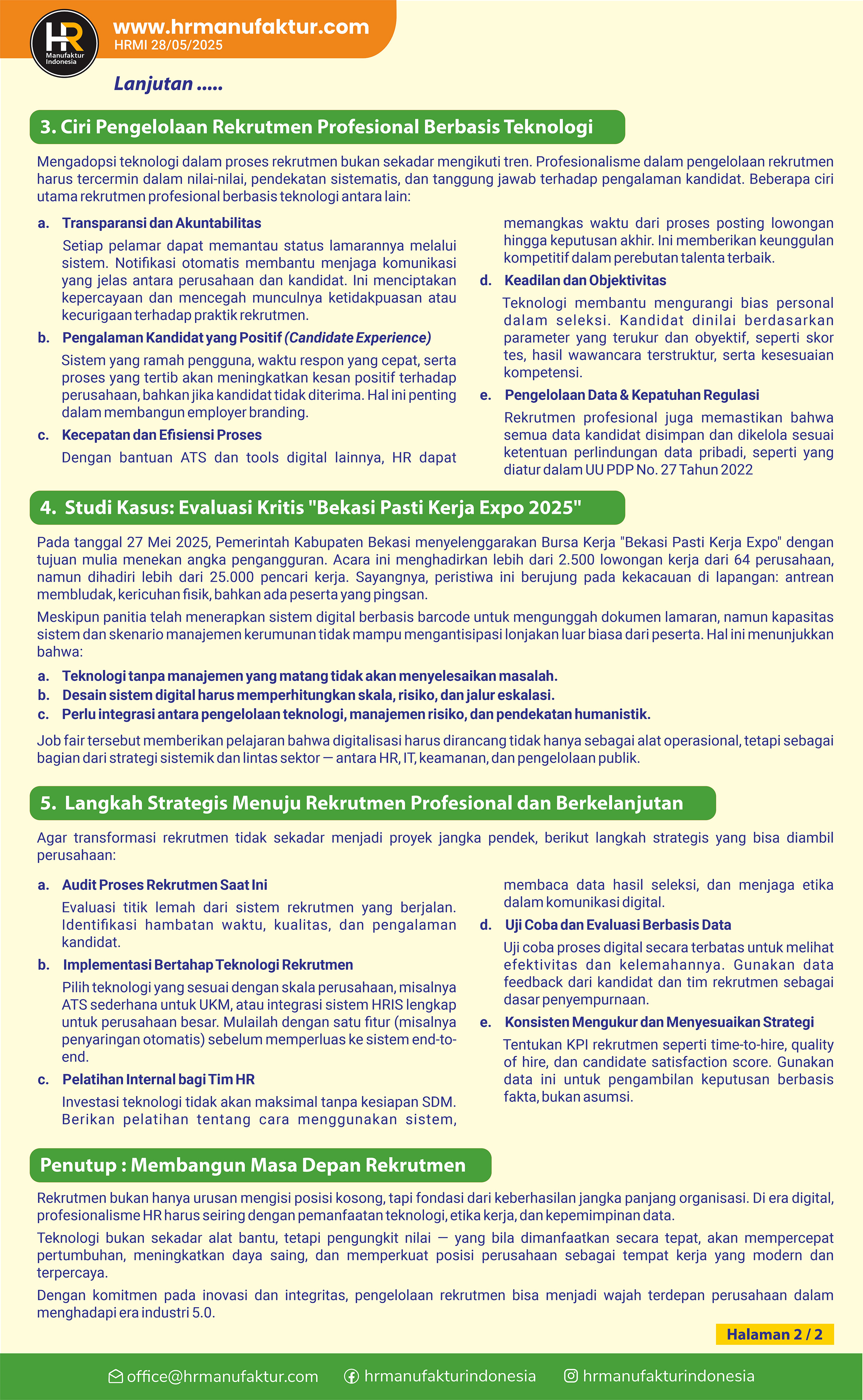 118 Mengelola Rekrutmen Secara Profesional Berbasis Teknologi - 2