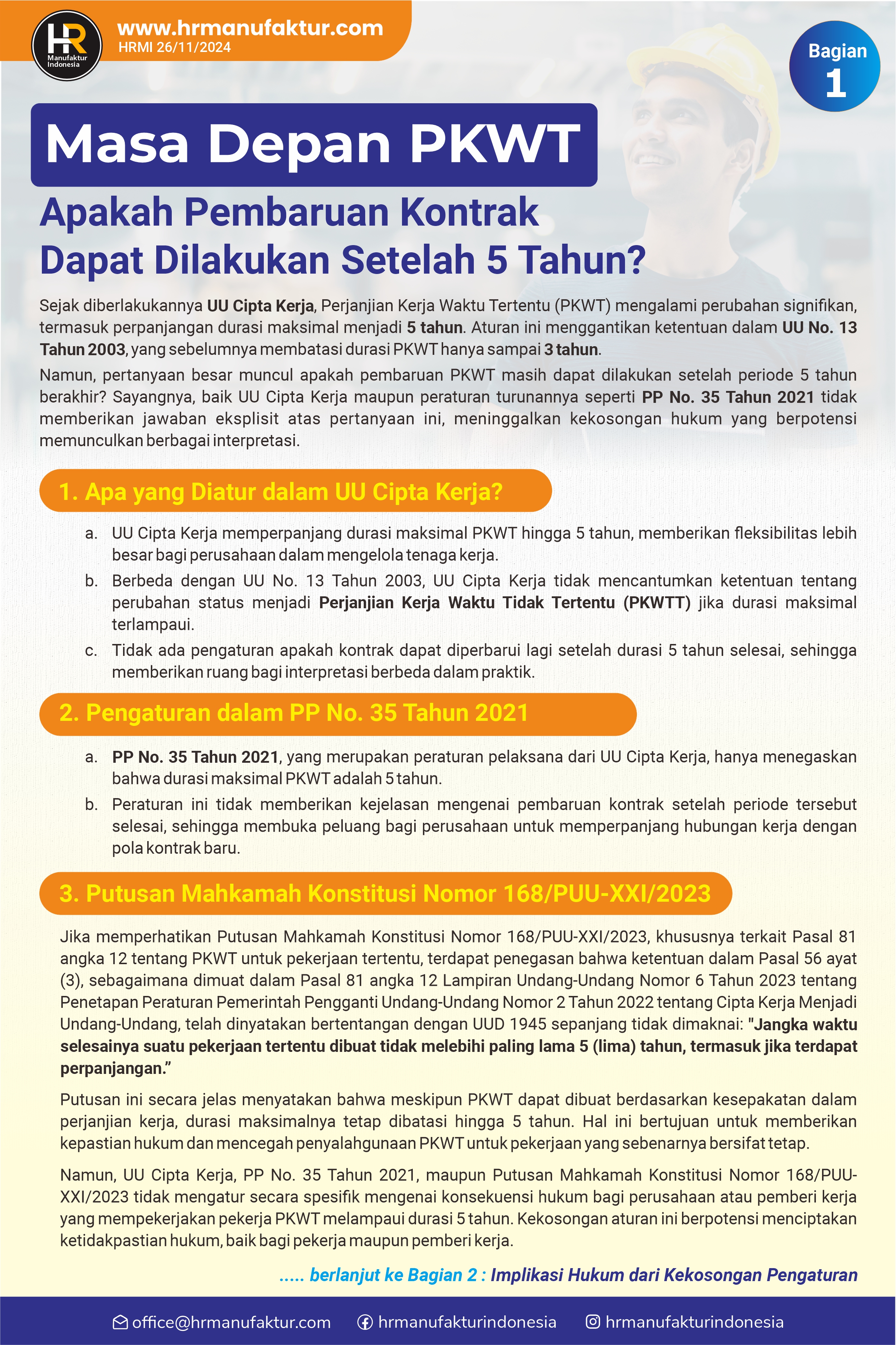 46 Masa Depan PKWT bagian 1