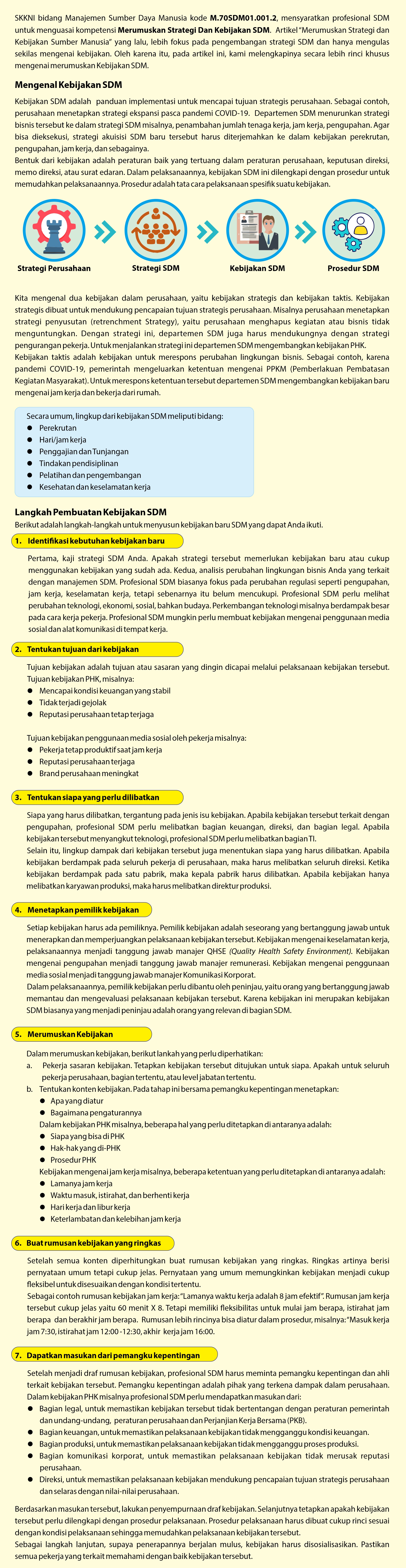 Menyusun Kebijakan SDM (1)